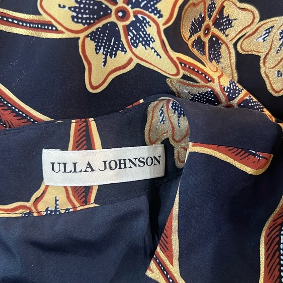 Ulla Johnson Floral Mini Dress - Navy and Gold - Picture 14 of 16
